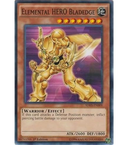 YU-GI-OH! - Elemental Hero Bladedge (SDHS-EN009) - Structure Deck: Hero Strike - 1st Edition