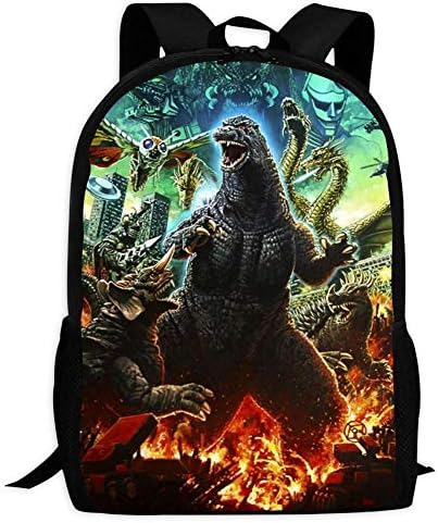 Godzilla 2 King Monsters Poste Fashion Unisex Backpack School Travel Daypack for Boys and Girls