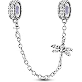 Hapour 925 Sterling Silver Safety Chain for Bracelets Charms Heart Butterfly Dangle Pendants Beads Jewelry for Women Mom