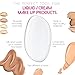 ScionBeauty Premium 5-Piece Make Up Sponge Set - 3x Clear Silicone Make Up Sponge + 2x Beauty Sponge - Different Shapes - Makeup Applicators for Powder, Cream or Liquid Foundation