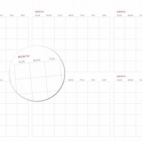 Large Dry Erase Wall Calendar - 44" x 25" - 2018 Jumbo 6 Month Task Organizer - Giant Erasable Oversized Planner for Home Office Business Class Room Dorm - Annual Quarter Yearly Undated Project Plan