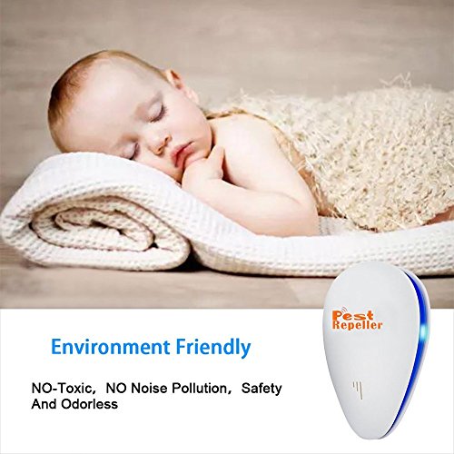 Wikoo Ultrasonic Pest Repeller[2019 Upgraded Version],Electronic Plug-in Pest Repellent for Indoor Use,NO Chemicals Pest Control,Advanced Multiple Usage Home/Kitchen/Hotel/Restaurant/Office(2 Pack) - Thumbnail 6