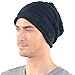 FORBUSITE Men Knit Beanies Winter Hat Skullcap B816-BK