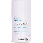 Bump Patrol Aluminum Free Deodorant Stick – Ocean Breeze Scent, Nontoxic Odor Protection for Men & Women, No Aluminum, Parabens, or Baking Soda, Cruelty-Free - 2.65 OZ