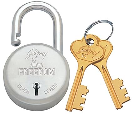 Godrej Locks Freedom 7 Levers - 3 Keys (Aluminium)