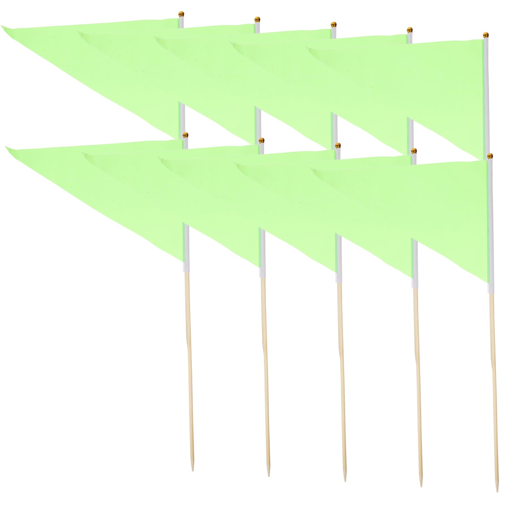 KONTONTY 10Pcs Durable Lawn Marking Flags Garden Irrigation Flags for Landscape Dog Training and Supplies Bright Color for Outdoor Use
