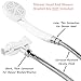 Universal 72 Inch Flexible Shower Hose - Extra Long, Stainless Steel, Double-Buckle For Handheld Showerhead - Aqua Elegante - Chrome