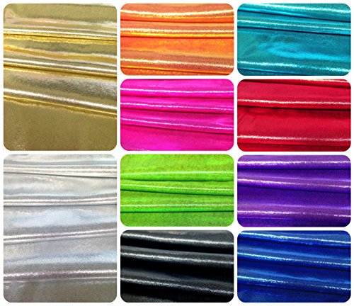 Shiny Finger Foil 4-Way Stretch Heavy Nylon Spandex Fabric (Fuchsia)