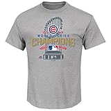 Chicago Cubs Majestic 2016 World Series Champions Locker Room T-Shirt - Gray