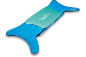 BUCKINGHAM HEALTHCARE Buckingham Glideboard – British Made Transfer Board for Wheelchair to Chair, Car & Bed | Sliding Seat Mobility Aid for Elderly & Disabled - Blue/Green