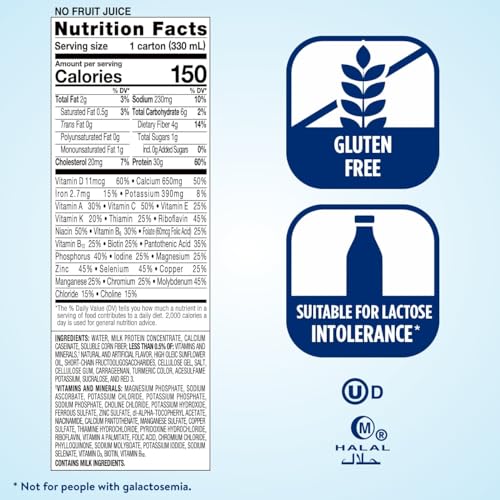 ENSURE MAX PROTEIN CREAMY PEACH NUTRITION SHAKE | 30G PROTEIN, 1G SUGAR, 4G FIBER BLEND | 4 PACK