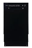 EdgeStar BIDW1802BL 18 Inch Wide 8 Place Setting Built-In Dishwasher
