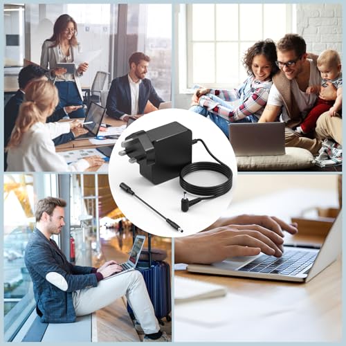 shefor 65W Laptop Charger Compatible with ASUS VivoBook ZenBook 14 15 17 E203M E406M E410M X540S X540L X540 UX305 F555 19V 3.42A Power Adapter