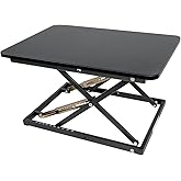 STANDNEE Standing Desk Converter Height Adjustable Stand Up Desk Riser - Supports 300 lbs, Fully Assembled Monitor/Laptop Ris