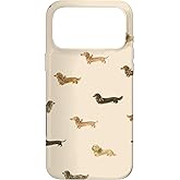 Coquette Dachshund Pattern with Bows Case for iPhone 17 Pro Max