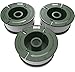 Quickload Spool for Black&Decker Trimmers (Compatible with AF-100), 3-Pack (Replacement 0.065