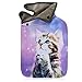 Hot Water Bottle & Cover Set,AUPET 2 Liters Premium Classic Rubber Hot Water Bottle with Super Luxurious Cozy Soft Flannel Cover Set, Great for Pain Relief, Hot and Cold Therapy (Purple Wish Cat)