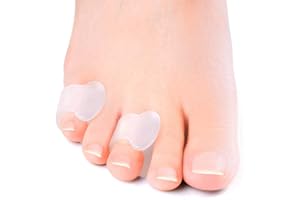 Welnove Gel Toe Separator, Pinky Toe Spacers, Little Toe Cushions, Small Toe Sleeves for Preventing Rubbing & Reducing Pressu