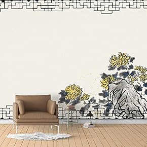 Wall Murals for Bedroom Beautiful Chinese Traditional Cultural Removable Wallpaper Peel and Stick Wall Stickers - 66x96 inches