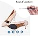12 Pairs Anti-slip Shoe Grips,AUSAYE Self-adhesive Anti-slip High-heeled Shoes Sole Protector Pads Sticker Rubber Black