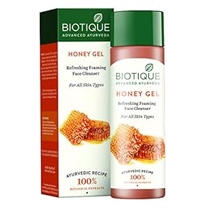 Biotique Honey Gel Soothe & Nourish Foaming Face Cleanser Foe All Skin Types, 120ml