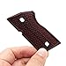 Cool Hand G10 Grips for CZ 2075 RAMI, Black Gun Grips Screws Included, Mild Aggressive Checkered Diamond Cut, 3/20'' Thin, Work on The Decocker Version (Red/Black)