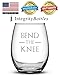 Integrity Bottles, Game of Thrones, Bend The Knee, Stemless Wine Glass, Handmade, Handblown, Hand Etched Gifts, Sand Carved, 16oz