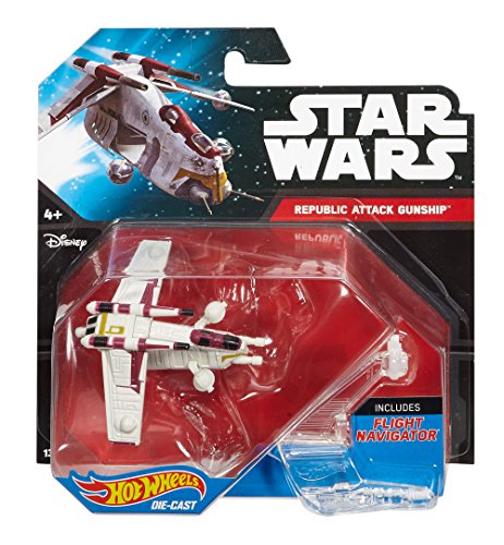 Hot Wheels, Star Wars, Republic Attack Gunship Die-Cast Vehicle