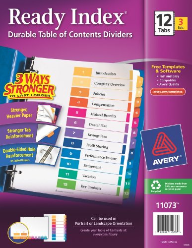 Avery 12-Tab Dividers - Image 2