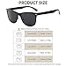 SUNGAIT Polarized Wayfarer Sunglasses for Men Women - Classic Full Metal Frame Style