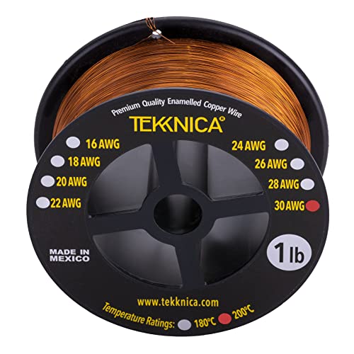 Wire 30 AWG Enameled Winding Wire 100 Copper 1.0 Lb