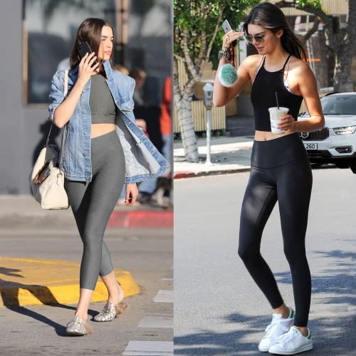 OPUEW Paquete de 3 Leggins Deportivos Mujer, Pantalones de Yoga con Control de Abdomen, Cintura Alta