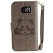 Galaxy S7 Edge Case,Galaxy S7 Edge Wallet Case,MT Mall(TM)[Hand Strap]Premium PU Leather Case Magnetic Hybrid Flip Wallet Purse Case[Built in Credit Card Slots] Panda