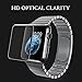 Airror Screen Protector for Apple Watch 42mm (Series 3), Full Screen Coverage [Tempered Glass] 3D Curved Edge High Defintion for Apple Watch 42mm Series 3 (42 clear)