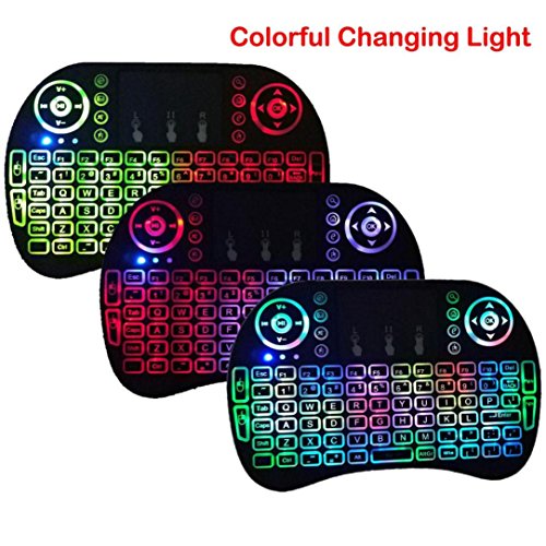 Mchoice Backlight 2.4G Mini Wireless Keyboard Air Mouse Touchpad For Android Smart TV Box PC