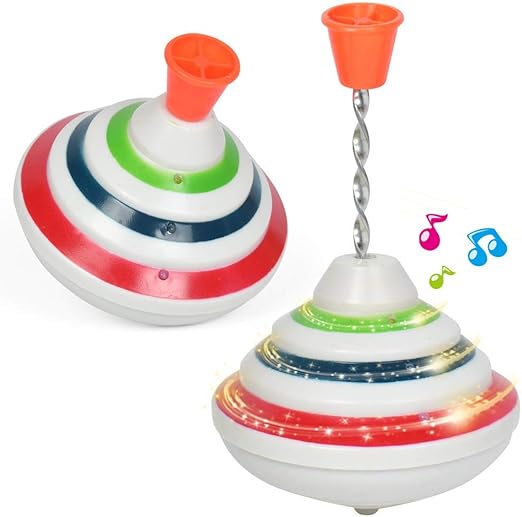 HEHEERHUO Humming Spinning Top,Children Traditional Toys, with LED