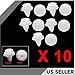 uxcell 10pcs Front Bumper Fender Fastener Plastic Trim Retainer Clips