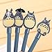 Errollina 14 Pack Funny Cute Kawaii Design Black Ink Gel Pen Ballpoint Set School Student Kids Gift Stationery Office Supplies 0.5mm (Black)