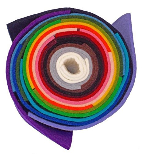 Premium Designer 3mm Thick 100% Merino Wool Felt - 9" x 9" piece