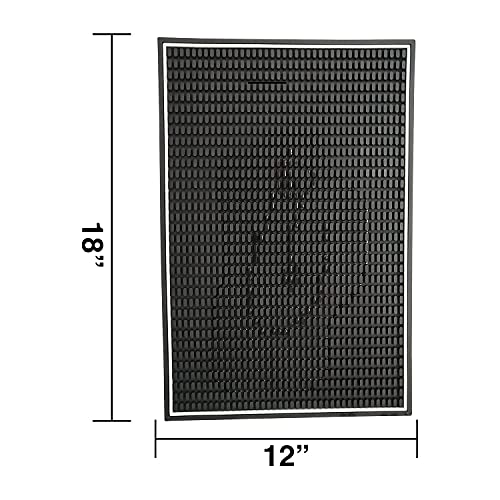 Rubber Bar Mat For Countertop, Heavy Duty Dish Drying Mat, Perfect For