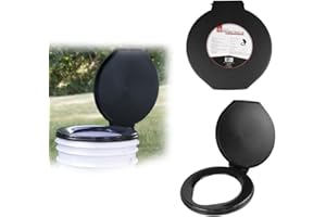 72 HRS Premium Portable Camping Toilet Seat with Lid for Camping, Hiking, Emergencies - Perfect for Emergency Preparedness, B