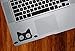 Surprise Cat Peeking . . . Vinyl Macbook Laptop Decal Sticker - Copyright 2015 YYDC (SIZE and COLOR CHOICES) (SMALL, 3.5