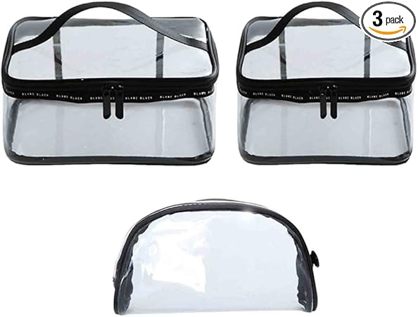 Amazon Co Jp 透明 化粧ポーチ トラベルポーチ クリア コンパクト 旅行出張用pvcビニールポーチ 多機能な収納バッグ 小物入れ 3枚セット ビューティー