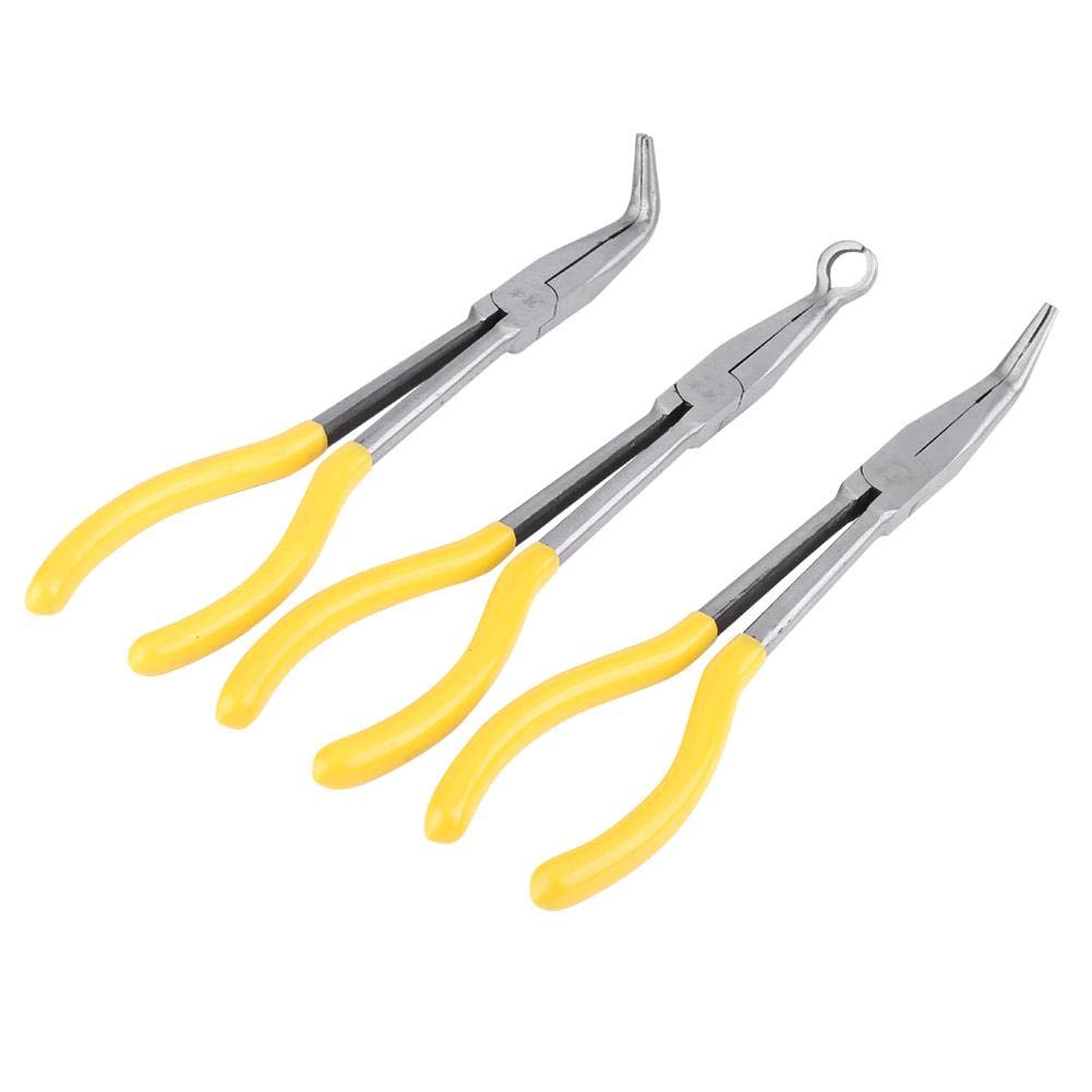 3Pcs Extra Long Nose Pliers 11 Inch 45/90 Degree Bent Tip or Tip Shape