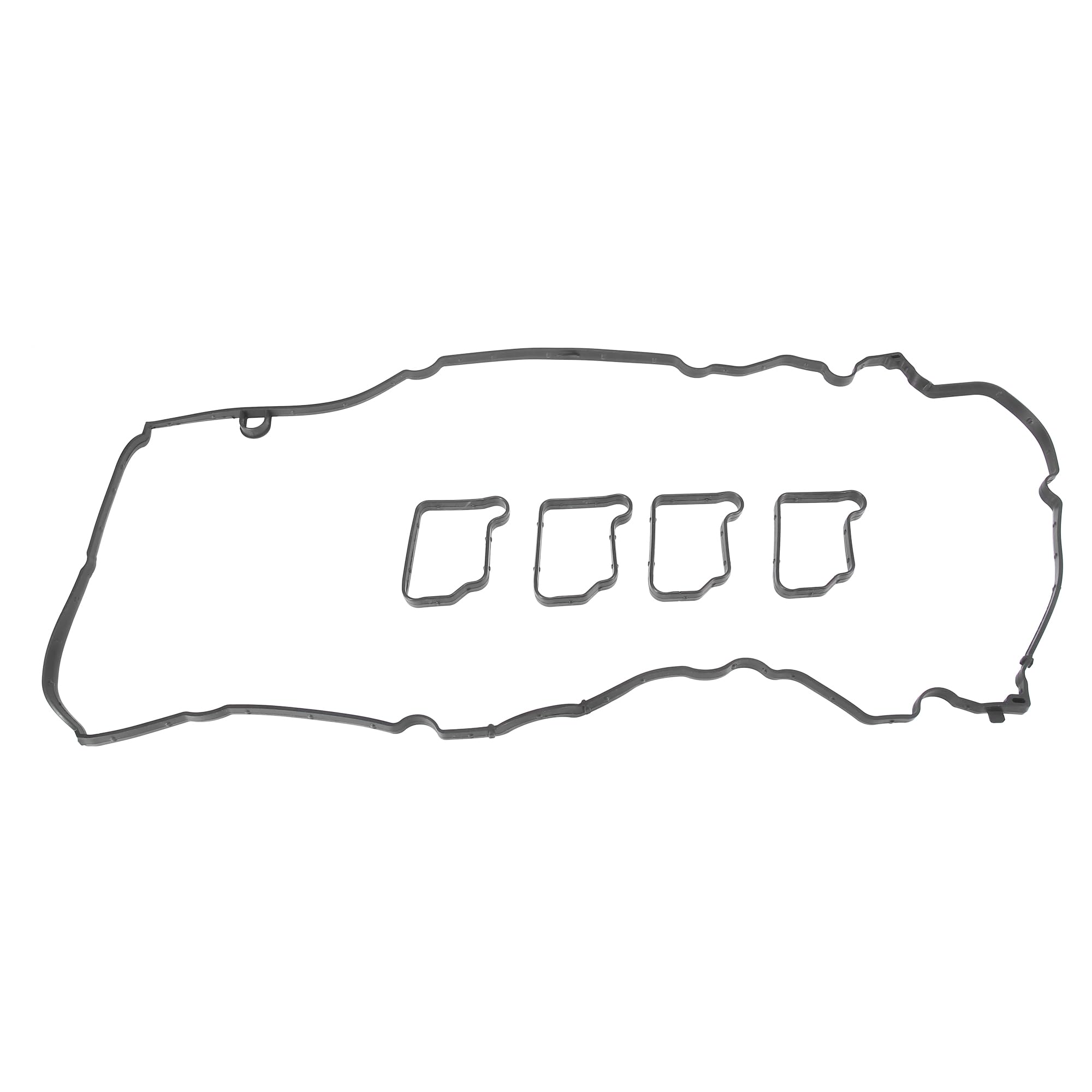 Photo 1 of X AUTOHAUX 1 Set Black Valve Cover Gasket Seal 2710161221 for Mercedes-Benz C180 C200 C250 SLK250