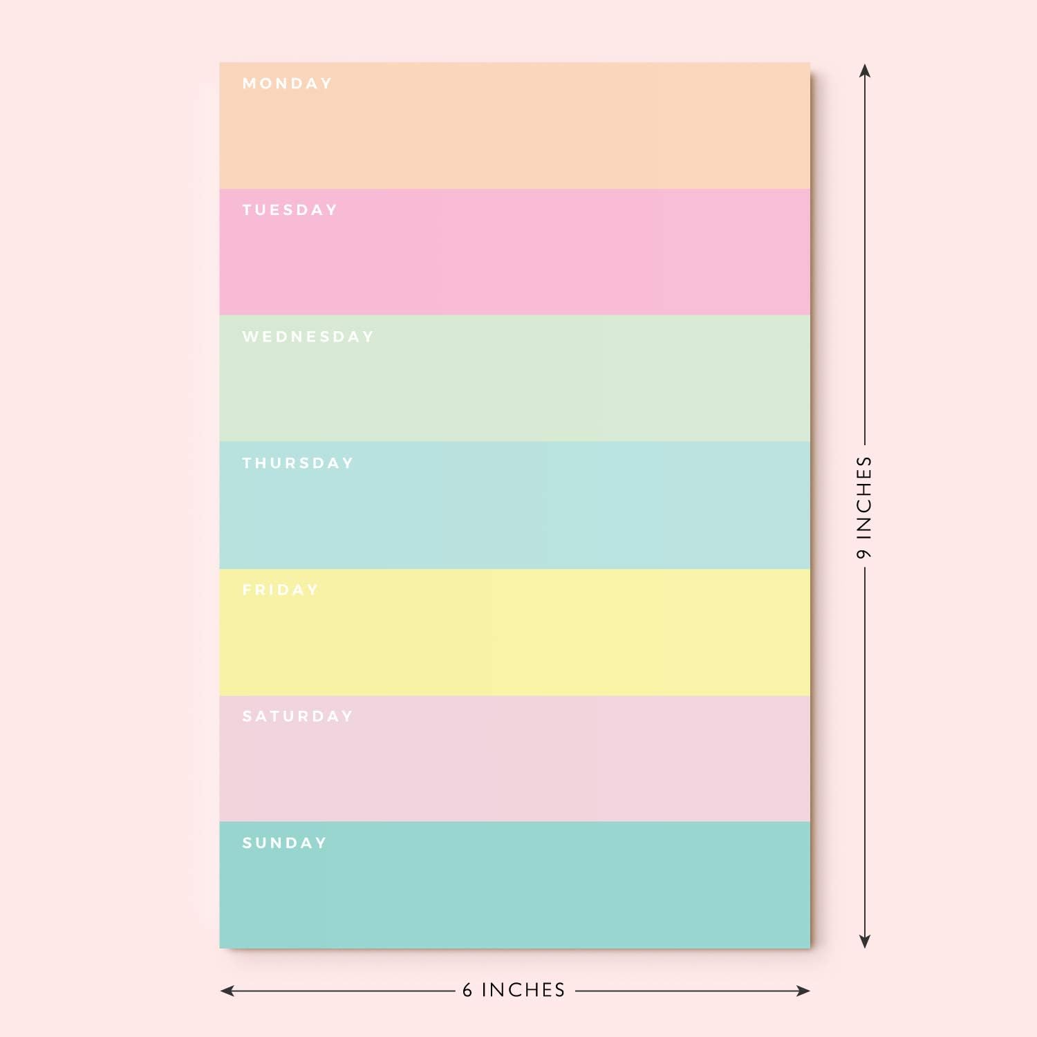 Daily Planner by Sweetzer & Orange, Undated 2026 Weekly Pad, Colorblock Magnetic To Do List Notepad - Image 3