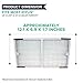 Crucial Air Replacement Air Purifier Filter – Compatible with Idylis HEPA Style Filter Part # 0412555, IAF-H-100C – Fits Idylis C Filter, IAP-10-200, IAP-10-280 Models – Bulk (2 Pack)