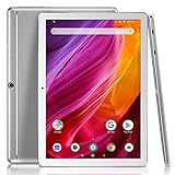 Dragon Touch K10 Tablet, 10 inch Android Tablet with 16 GB Quad Core Processor, 1280x800 IPS HD Display, Micro HDMI, GPS, FM, 5G WiFi (Silver)