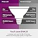 Philips PAR30 LED Short Neck Bright White Light Bulb 750-Lumen, 3000K Dimmable, 8W (75-Watt Equivalent), Wet Location Indoor-Outdoor, E26 Base, 6-Pack