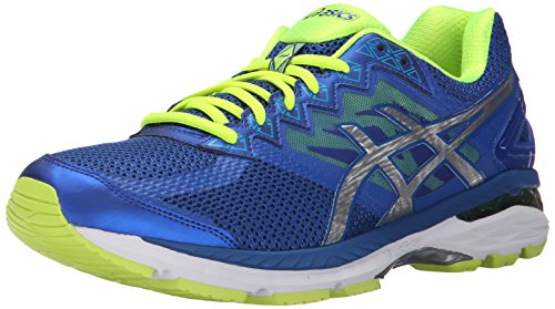 ASICS Men's GT 2000 4 Running Shoe, Asics Blue/Silver/Flash Yellow, 11.5 M US